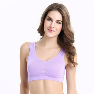 Regolabile delle donne di Sport A doppio strato Senza Soluzione di Continuità Anello Sport di Yoga del <span class=keywords><strong>Reggiseno</strong></span> Senza Fili - Product Image 3