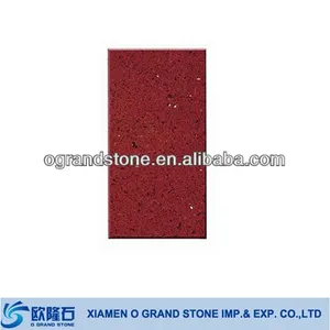 marble wall tiles artificial red coral quartz stone floor tile