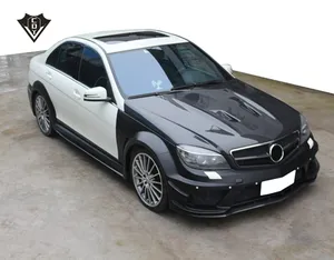 2008-2010 for Mercedes benz C63 body kit high quality c63 black -series body kit