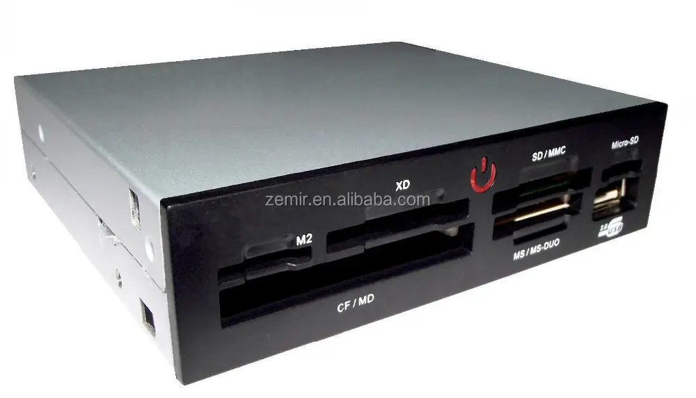 74-In-1 3.5-Inch Internal Flash Media Card Reader/writer with USB Port. Supports CF, MD, SM, XD, SD, SDXC, MMC, MS, M2, TF