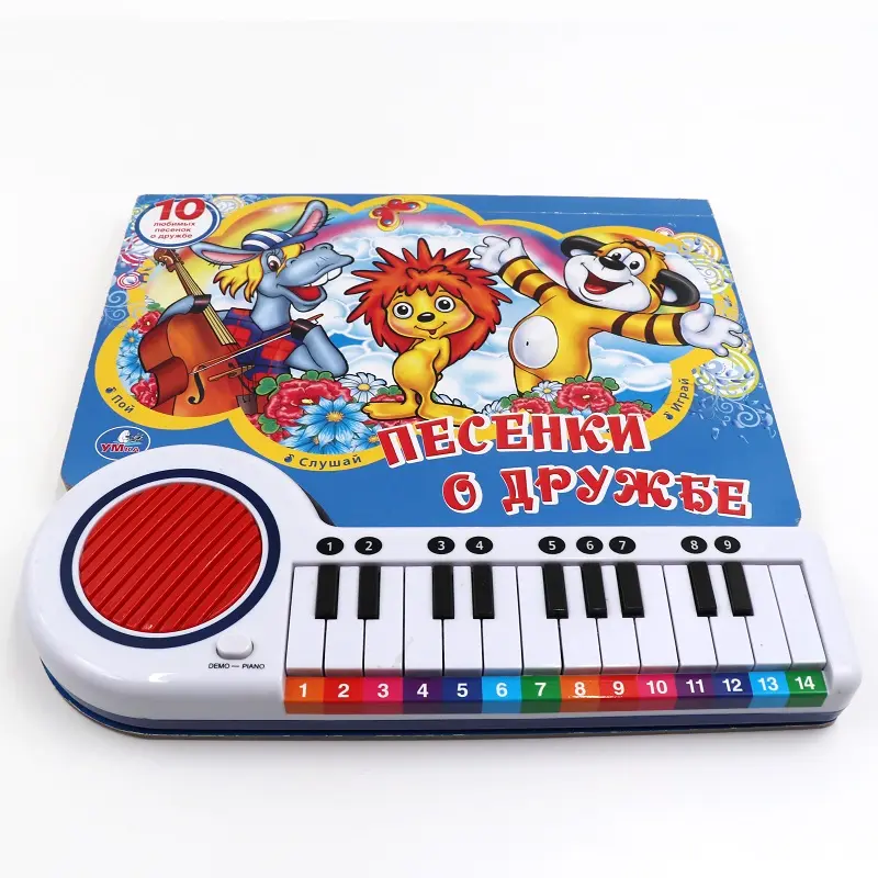 Plastik Anak Touch Piano Keyboard MIDI Buku Belajar Mainan