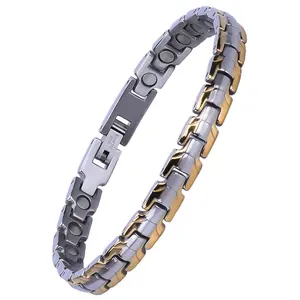 D'ions positifs Sport Puissance Titane Germanium Bilan Énergétique Magnétique Bracelet