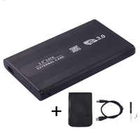 Casing Eksternal Hard Drive USB 3.0 HDD 2.5 Inch SATA SSD Mobile Disk Box untuk Laptop, Caddy HDD untuk Windows/Mac OS