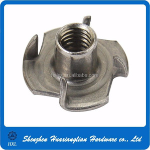 5/16 ''3/8'' #10-24 304 in acciaio inox 316 mobili T dadi con 4 punte per legno - Product Image 5