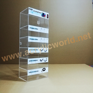 Soporte giratorio de acrílico para teléfono móvil, accesorios para mostrador de exhibición para cargador de teléfono móvil/cargador de coche usb - Product Image 2