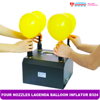 B324 Lagenda 1500W Gonfleur électrique de ballons à pédale avec quatre buses pour décoration de mariage