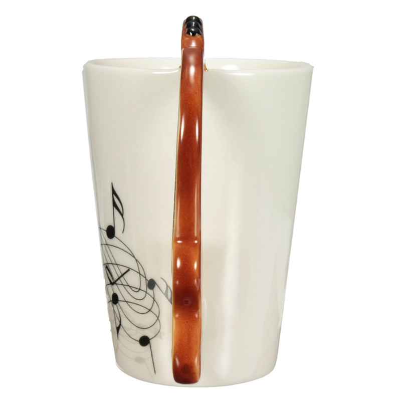 Zogift guitarra hecha a mano musical taza de café de cerámica, tazas personalizadas - Product Image 4
