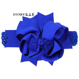 Mode de couleur pure 2018 <span class=keywords><strong>8</strong></span> pouces <span class=keywords><strong>super</strong></span> bébé crochet bascule de papillon première <span class=keywords><strong>bande</strong></span> élastique - Product Image 6
