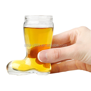 Verres à shot de 1,6 oz/45 ml en forme de botte, mini verres à bière - Product Image 1
