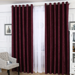 Di lusso solido jacquard blackout peluche pelle scamosciata del faux tenda - Product Image 1