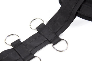 Ataduras de Neopreno Negras para Brazos con Cinturones Ajustables para Restricción de Cintura y Cuello para Juegos BDSM o Fetichistas - Product Image 5