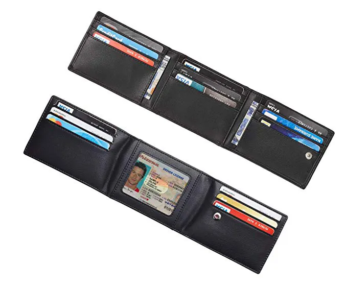 Slim Minimalist RFID Blocking Front Pocket Credit Card Case Cover Holder Wallet