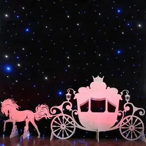 Сверхбольшая Золушка Принцесса лошадь нарисованная карета реквизит отдельно стоящий фон