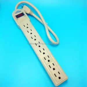 8 Outlet Power Strip With Surge Protector Power Outlet Power Bar