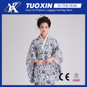 <span class=keywords><strong>Tissu</strong></span> en porcelaine bleu et blanc / <span class=keywords><strong>Tissu</strong></span> satiné imprimé floral <span class=keywords><strong>pour</strong></span> cheongsam / <span class=keywords><strong>kimono</strong></span> - Product Image 5