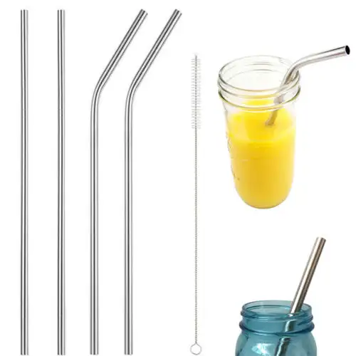 20oz Tumbler Metal straw Stainless Steel Drinking Straight Straws,30oz tumbler straw with brush,steel straw cleaner