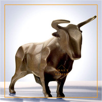 Statue de vache en bronze grandeur nature décorée pour l'extérieur, à vendre