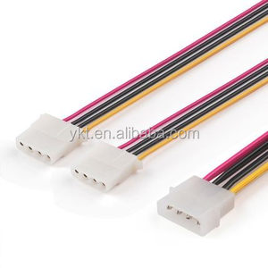 Cable de Extensión de Alimentación Molex de 4 Pines para Computadora, Conector Macho 1 a <span class=keywords><strong>2</strong></span> Puertos Hembra, Cable Divisor de Alimentación en Y - Product Image 3