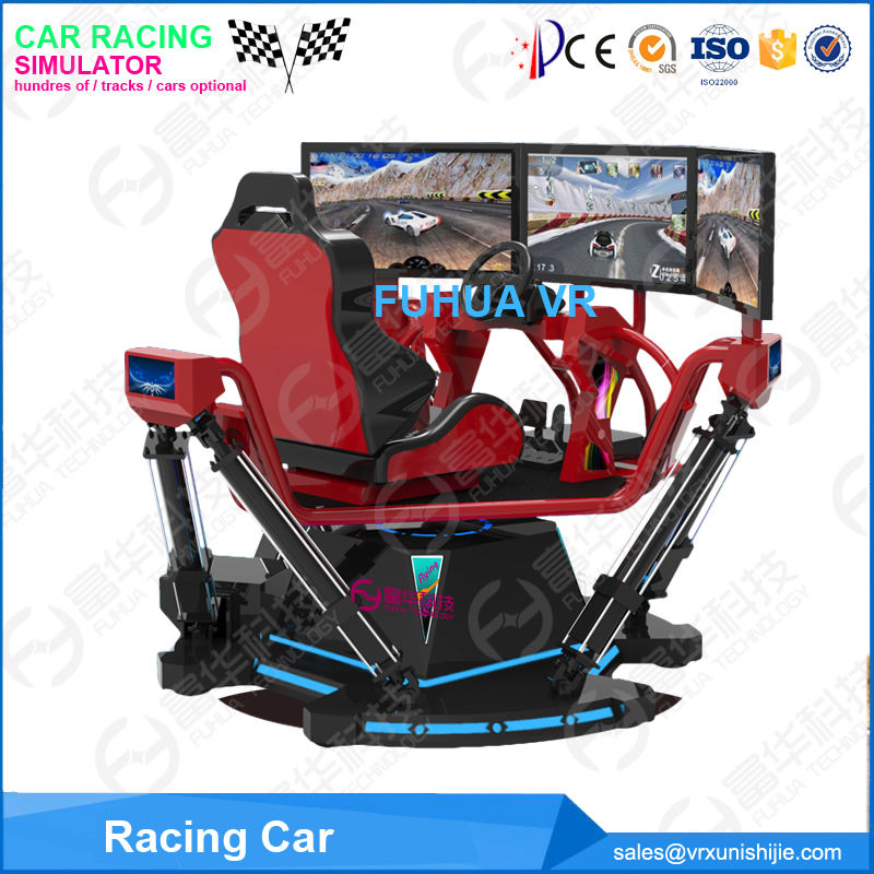 Indoor 9D VR Car Driving Simulator - 3DOF/6DOF 4D Racing Game Machine ...