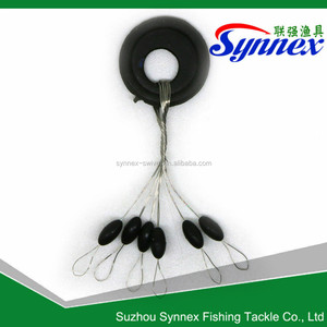 Black <strong>Rubber</strong> Fishing Space Beans Fish Float Bobber <strong>Stopper</strong> Size S - Product Image 5