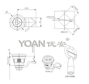 Phổ kẽm hợp kim loại khóa cáp an ninh khóa cho cửa xe và con dấu <span class=keywords><strong>container</strong></span> - Product Image 2