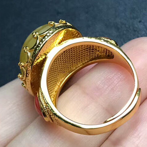 Vendita calda alla moda regolabile giallo <span class=keywords><strong>ambra</strong></span> naturale della pietra preziosa <span class=keywords><strong>anello</strong></span> di fidanzamento <span class=keywords><strong>argento</strong></span> 925 gioielli per le donne - Product Image 5