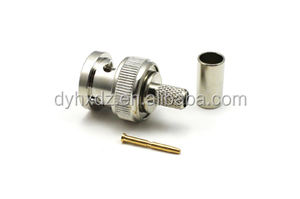 bnc זכר מלחץ מחבר כבל לrg58-rg142 rg400 rf מחבר - Product Image 3