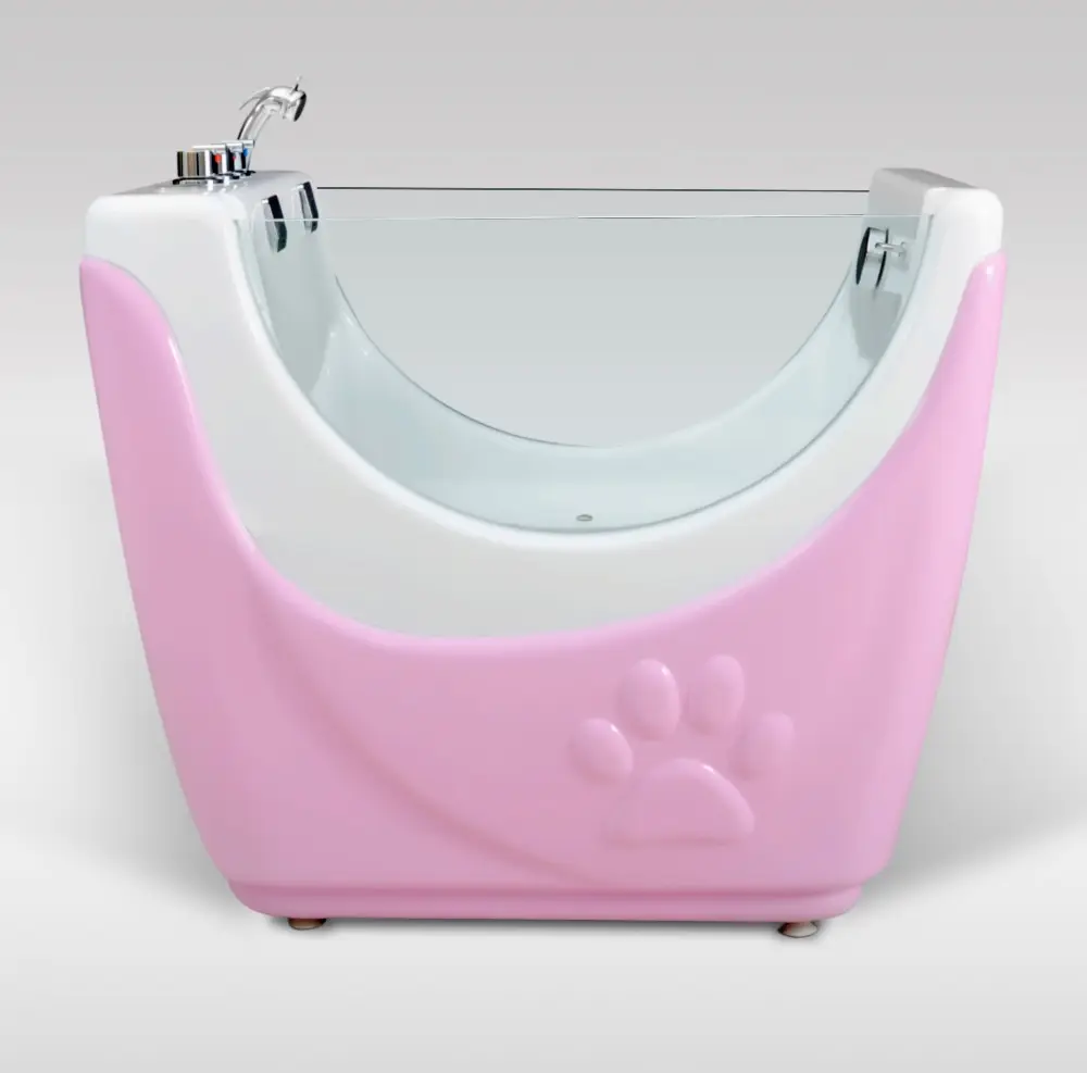 Piscine portative de chien toilettage baignoires bulle d'animal familier baignoire