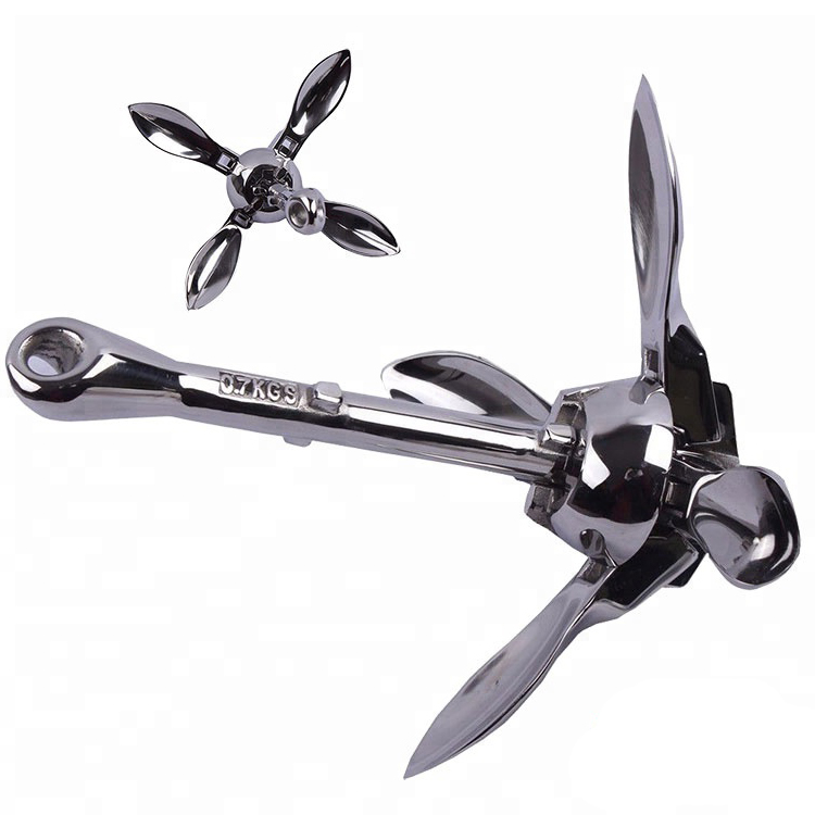 Китай, морское оборудование, серебристый цвет, складной якорь для Каяка по лучшей цене