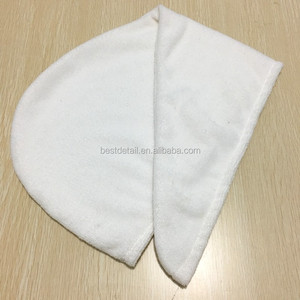 <span class=keywords><strong>Serviette</strong></span> Turban Super absorbant, <span class=keywords><strong>serviette</strong></span> en <span class=keywords><strong>microfibre</strong></span> fait à la main, couleur blanche - Product Image 1