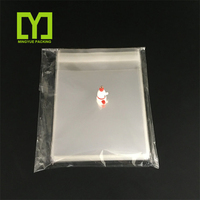 Yiwu personnalisé polypropylène BOPP sac en plastique en-tête imprimé Opp sac avec joint auto-adhésif rabat sac en-tête cartes emballage