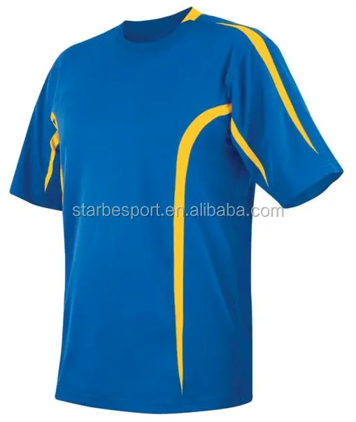 Maillot de football en polyester, vierge pour interlock, personnalisé, nouveau design,