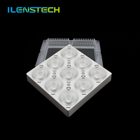 Lentille pcb led 24 degrés, gamme 3x3, mise au point du point, affichage pcb