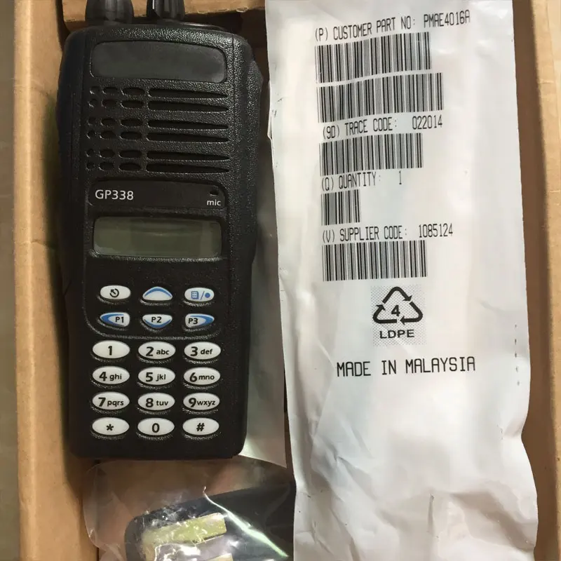 El kablosuz iletişim iki yönlü telsiz VHF/UHF walkie talkie gp338