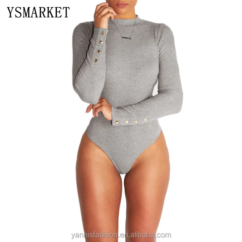 Women Sexy Stretch Tight Jumpsuit Romper Bodysuit Sheath Elegant Long Sleeve Sexy Casual Body Pants Playsuit E7696