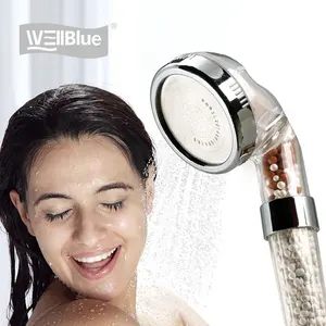 WELLBLUE Universal Home beste neue tragbare Dusch kopf Vitamin C Wasser Dusch filter für Haar und Haut