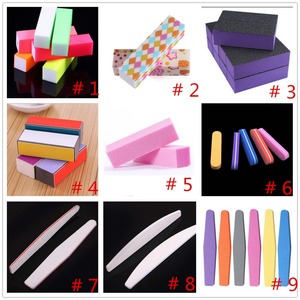 Yiwu bán buôn móng tay móng tay tập tin đệm Hồng EVA chất liệu 4 Side Sanding Nail block với miếng bọt biển - Product Image 6
