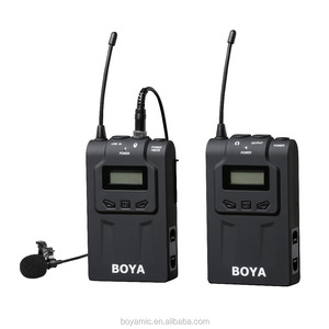 BOYA BY-WM6S-micrófono inalámbrico Lavalier UHF de 48 canales, batería recargable integrada para videocámara de cámara, teléfono inteligente DSLR - Product Image 1
