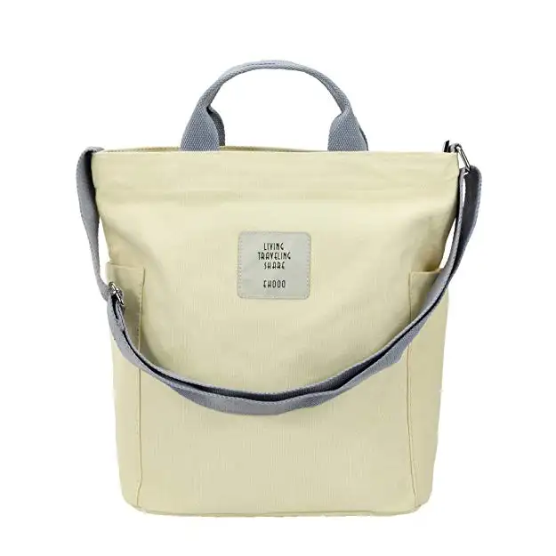 Canvas Womens Tote Bags Crossbody Large Zipper Hobo Bag Shoulder Work Travel Book Handbag