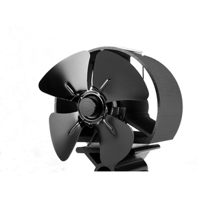 Chauffage d'intérieur d'hiver Mini ventilateur pour poêle à granulés 4 pales d'échappement Ecofan Heat Powered Stove Top Fan Fireplace Set Accessories - Product Image 2