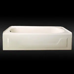 エナメル鋼浴槽スカート長方形スチールバス磁器鋼エナメルエプロン浴槽ドロップイン