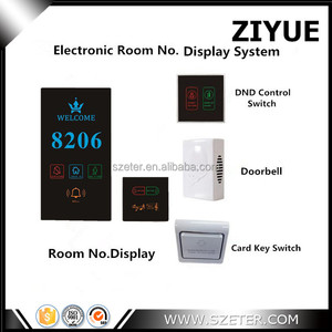 Sistema di Campanello con Targhette Numerate per Camere d'Albergo, Insegna per Porta di Fabbrica - Product Image 3