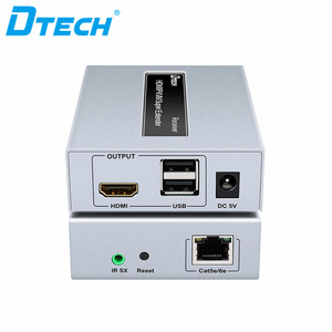 Dtech Dt7050 <span class=keywords><strong>120M</strong></span> <span class=keywords><strong>HDMI</strong></span> Switch KVM <span class=keywords><strong>Extender</strong></span> Over <span class=keywords><strong>IP</strong></span> Với IR Video Transmitter - Product Image 2