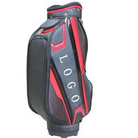 Sac de golf personnalisé avec logo, 4 compartiments supérieurs, en PU pleine longueur, pour chariot de golf