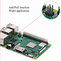 Raspberry Pi 3 Modelo B+ Computadora de Placa Única Rpi 3B Plus con 1GB 1.4GHz Cortex-A53 Compatible con WiFi y BT Mini PC