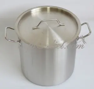 Tugas Berat Stainless Steel Brew Ketel untuk Homebrewing Stock Pot Fermenter Bir Pembuatan Bir