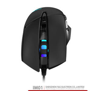<span class=keywords><strong>Usb</strong></span> quang học Chuột chơi game với RGB lập trình DPI lên đến 12000 có thể điều chỉnh trọng lượng tay phải định hướng OEM có dây chuột máy tính - Product Image 5