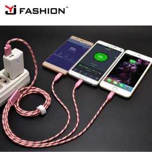 Cavi Micro USB 3 IN 1 Cavo USB Tipo C per <span class=keywords><strong>iPhone</strong></span> <span class=keywords><strong>6</strong></span> 7 Cavo di ricarica per Android Phone Data Sync 1.2M - Product Image 5