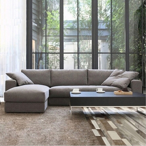 Nieuwe model sofa sets foto moderne ontwerpen thuis funiture L type stof materiaal woonkamer bankstel