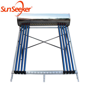 Calentador de agua <span class=keywords><strong>solar</strong></span> para exteriores de 100L de estilo integrador, tubo evacuado para hogar y piscina, presión de agua caliente y termostato de vacío - Product Image 6